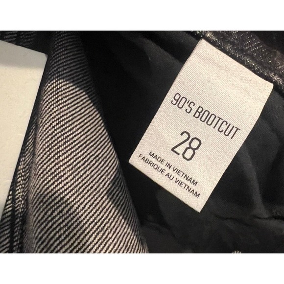 BDG Urban Outfitters '90s Free Mid-Rise Bootcut Jean‎ Black Embellished 28 NWT - Picture 6 of 7